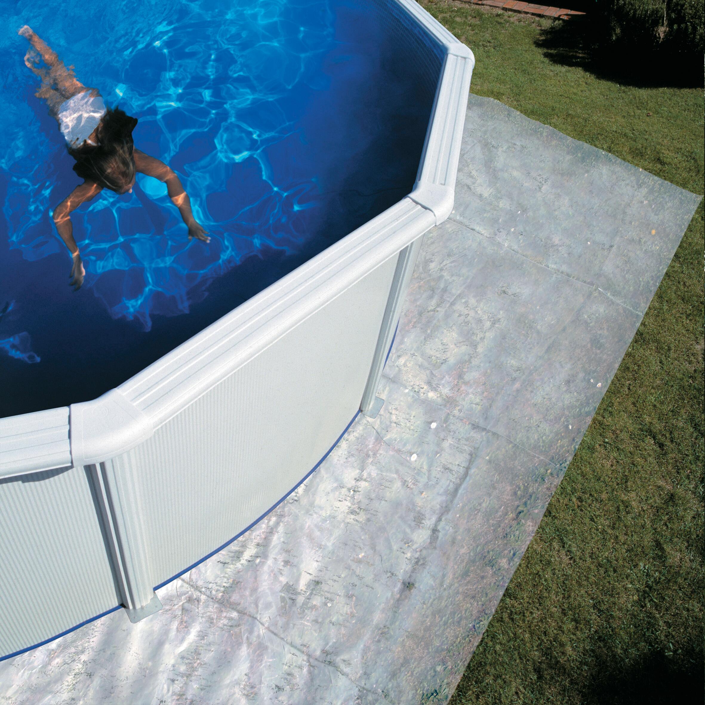 Tapis de sol de protection en polyester pour piscine hors-sol 400x625 cm - 7