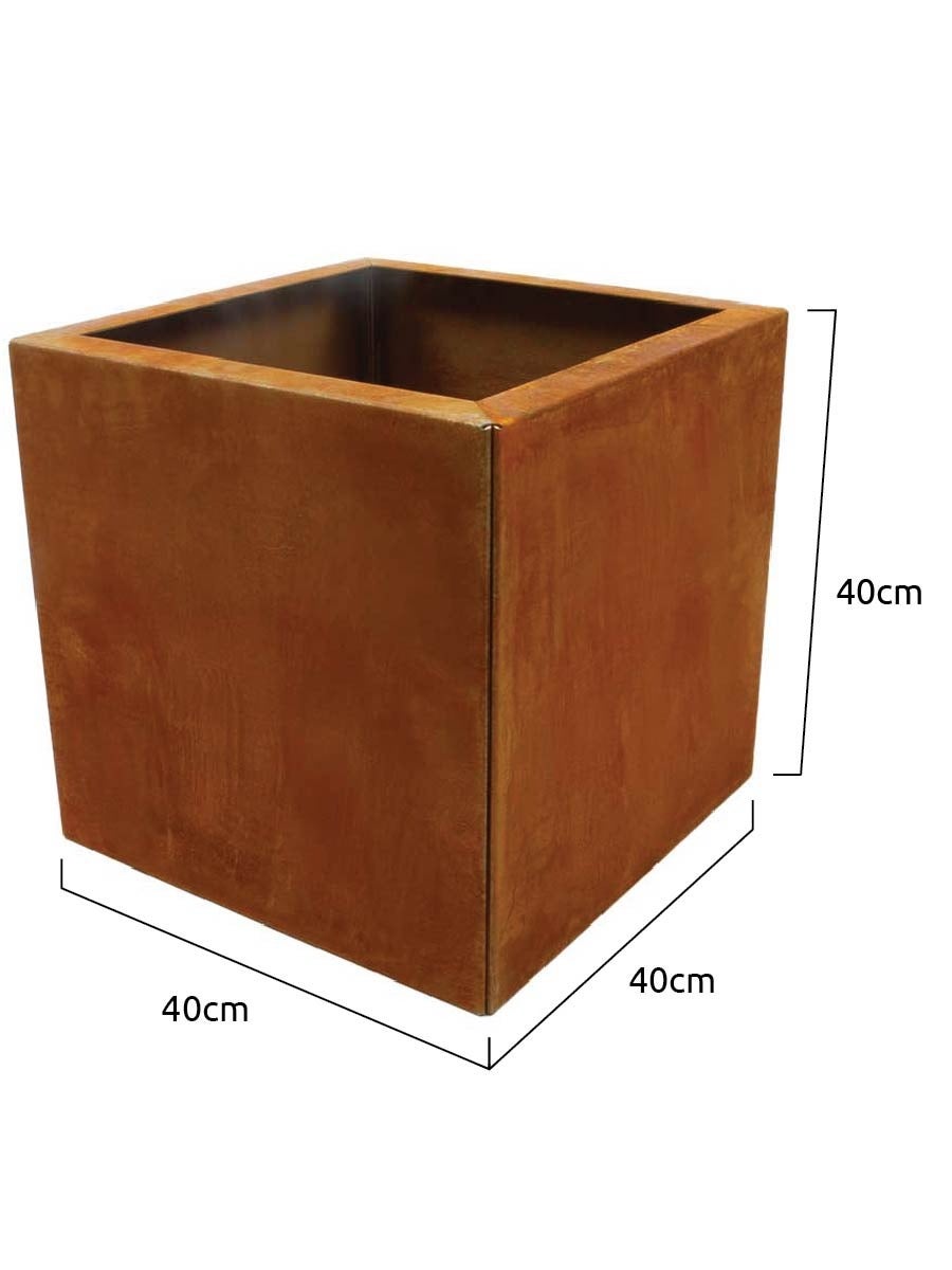 Donice ogrodowe corten 40x40x40cm