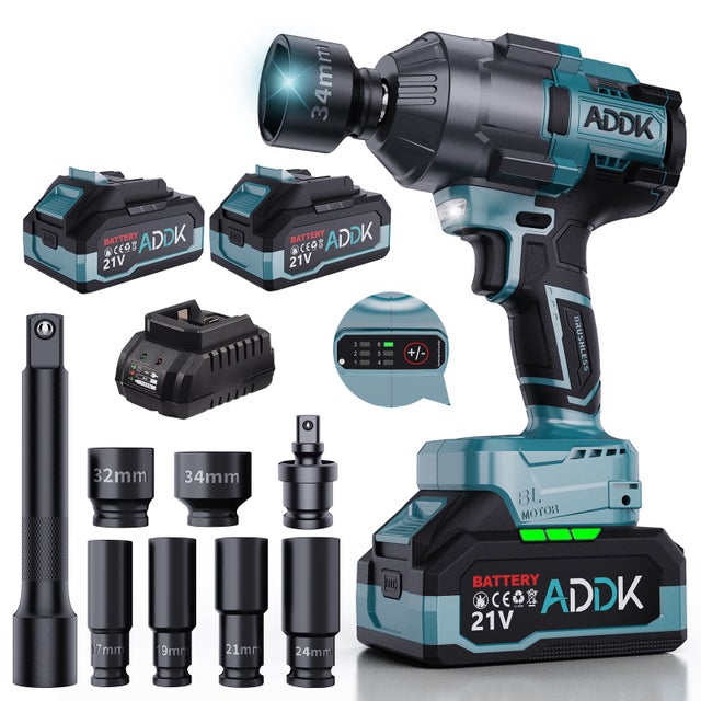 Clé à Chocs Sans Fil ONEVAN 1800Nm – 2 Batteries Li-ion 18V + Chargeur – Makita Compatible