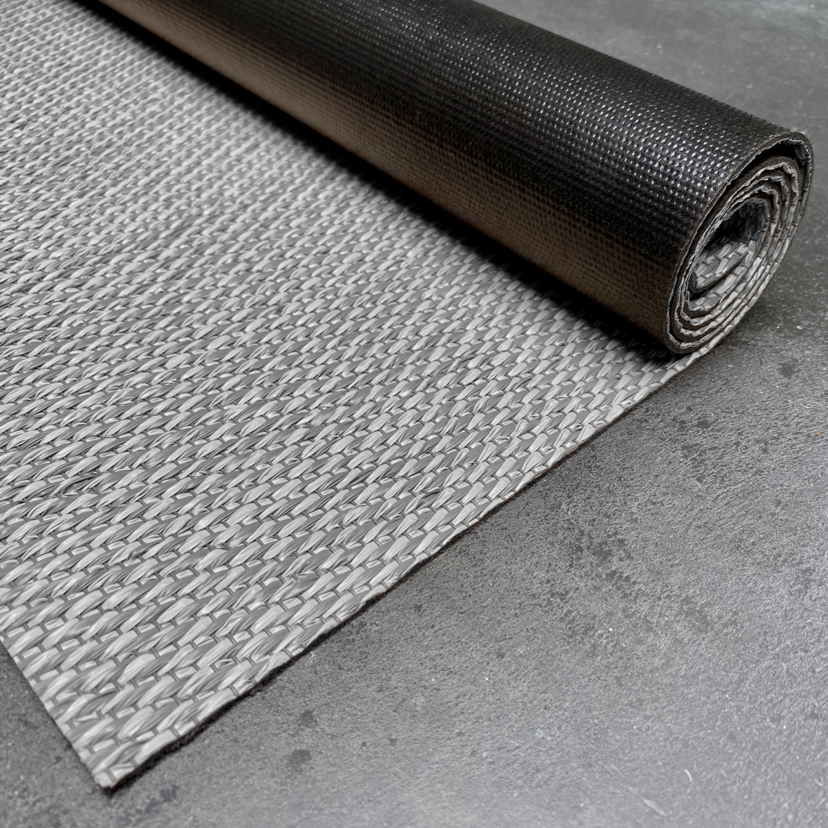 Alfombra vinílica premium, alfombra pvc antideslizante, para interior y exterior gris, 80 x 150 cm