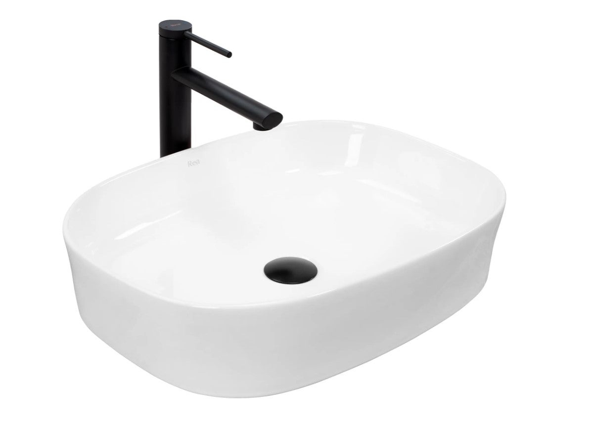 Umywalka Nablatowa Rea Angie Biały 52 X 38