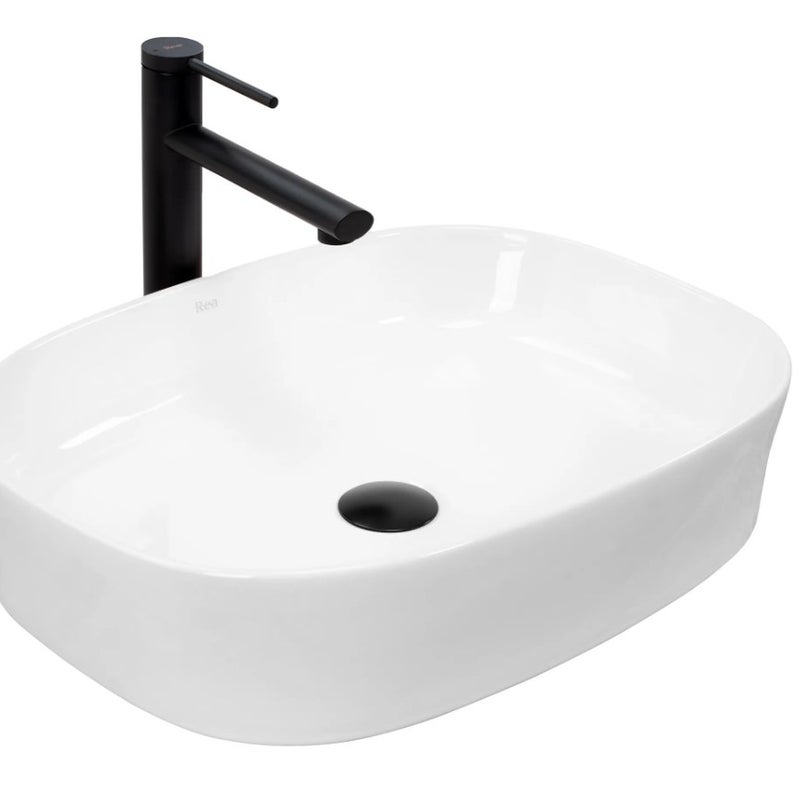 Umywalka Nablatowa Rea Angie Biały 52 X 38