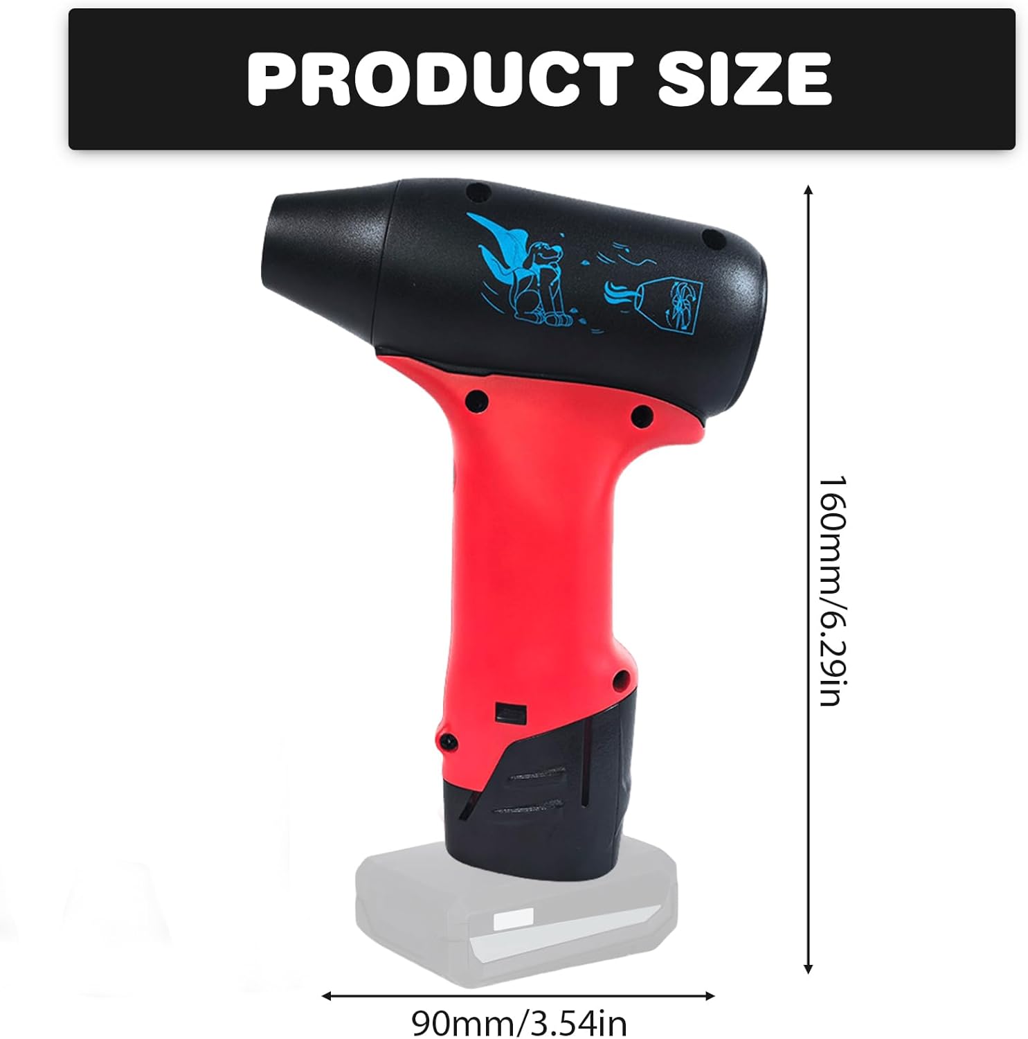 Souffleur Sans Fil Behogan Pour Batteries Milwaukee M12 - 130 000 Tr/min, 150 W, 2 Buses Incluses