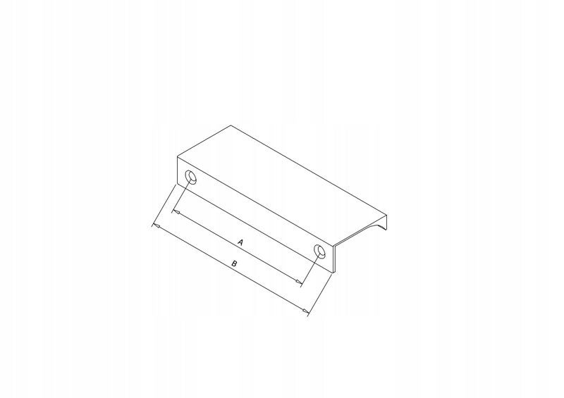 Ua06 Profil coș de mobilier cromat 50 cm, 480/500 mm