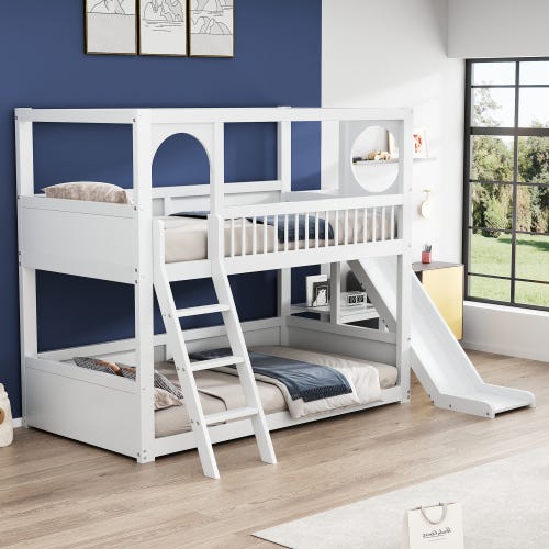 DRIPEX Lit superposé 90×200cm avec échelle de rangement,Lit enfant avec DRIPEX Lit superposé 90×200cm avec échelle de rangement,Lit enfant avec