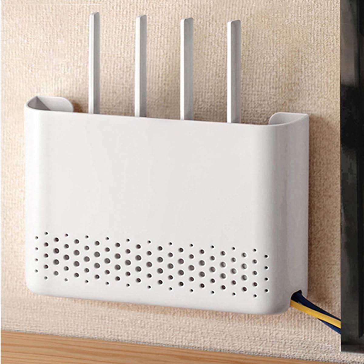 (Size:25x5x17cm)Rangement Box Internet, Boîte de Rangement pour Routeur ...