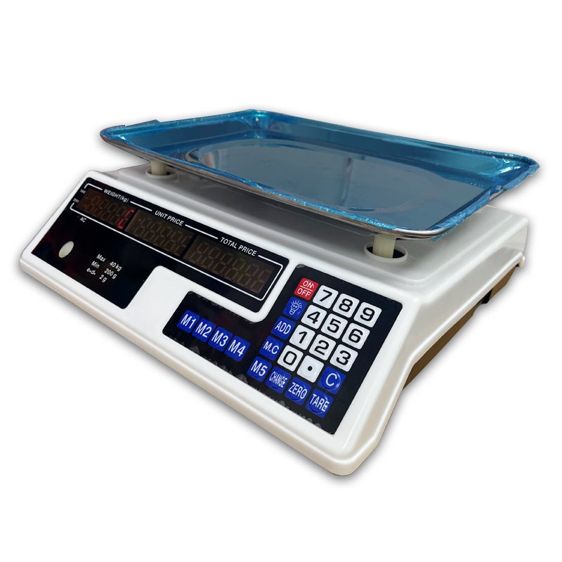 Bilancia Elettronica 40kg da Cucina Digitale e Professionale con Display LCD ad Alta Precisione