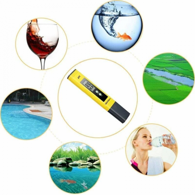 Testeur de Ph Professionnel, Fonction D'étalonnage Automatique et Gamme de Mesure pour l’Eau Portable Aquarium Hydroponie Piscine Plage de Mesure - 5