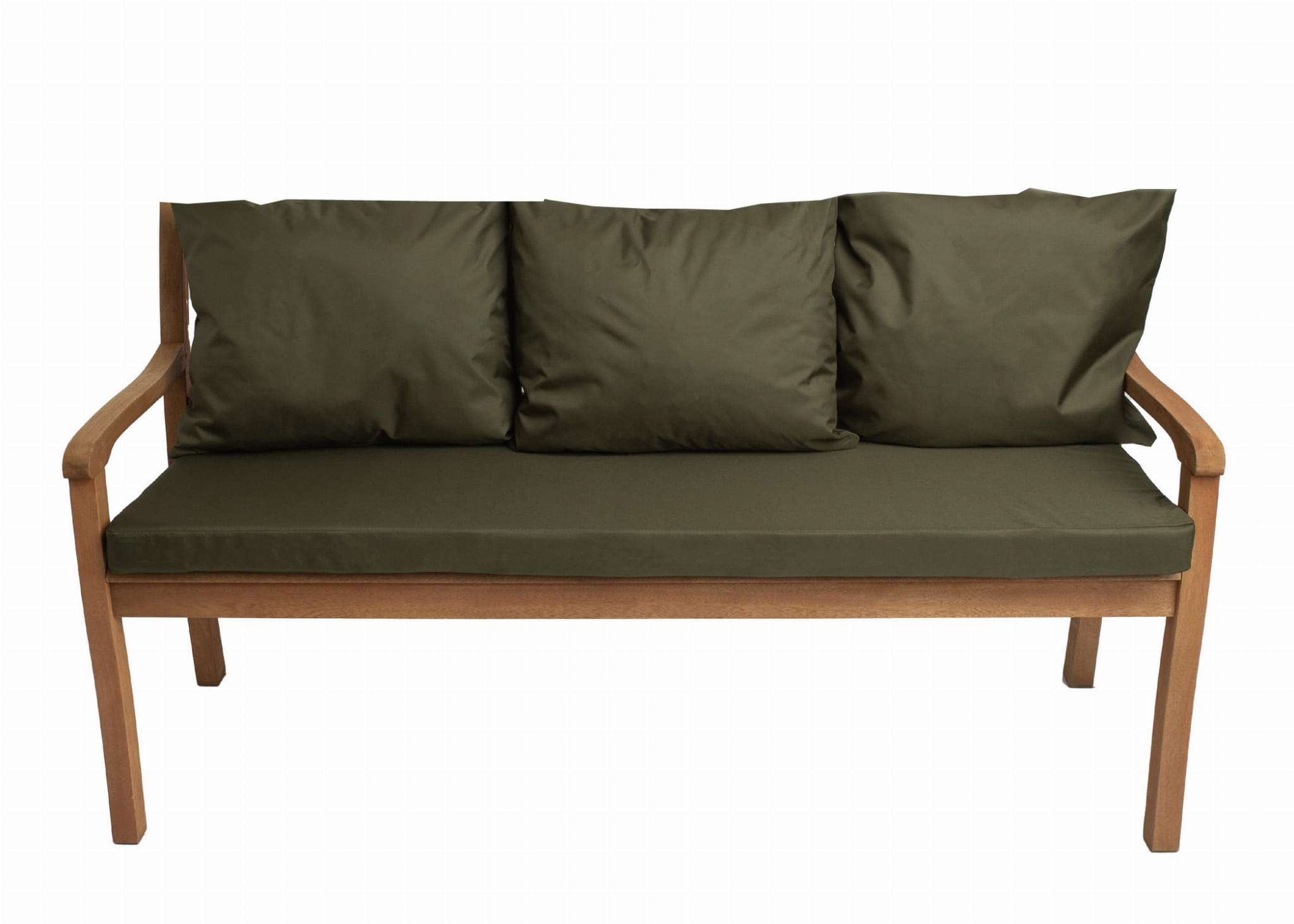 Poduszka ogrodowa na ławkę 150x50x7cm/3x50x56cm Poduszka na ławkę Zielona poduszka na meble ogrodowe Wygodne poduszki na sofę 3 osobową balkon