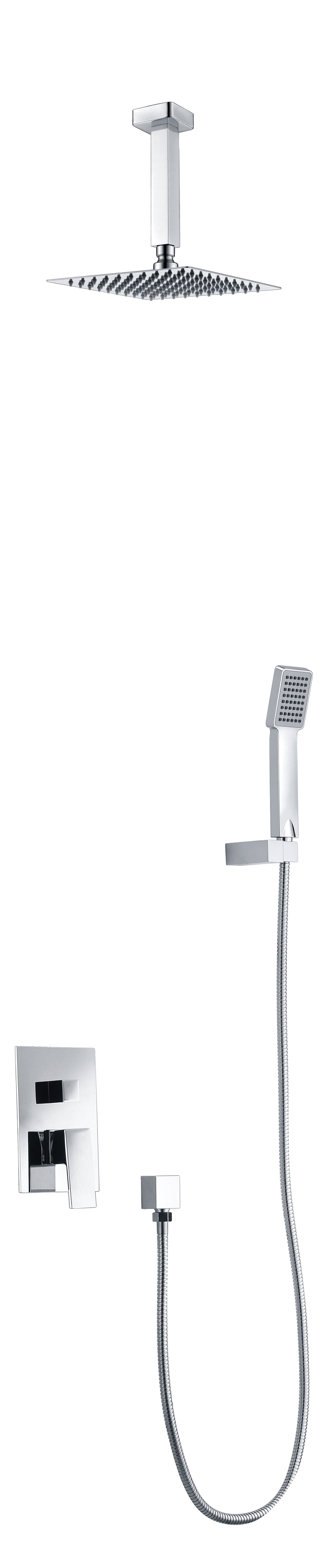 IMEX - Ensemble De Douche En Acier Inoxydable Rond GT003 Monaco