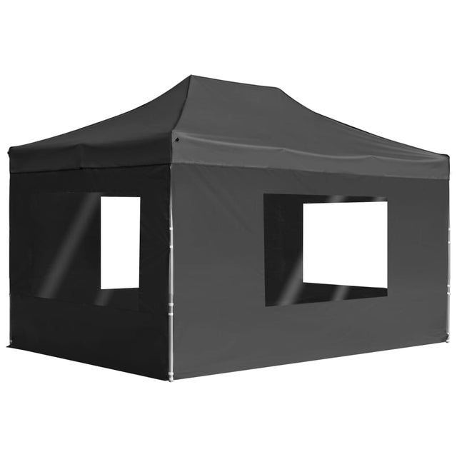 Maison Exclusive - Gazebo Pieghevole con Pareti in Alluminio 4,5x3m Antracite