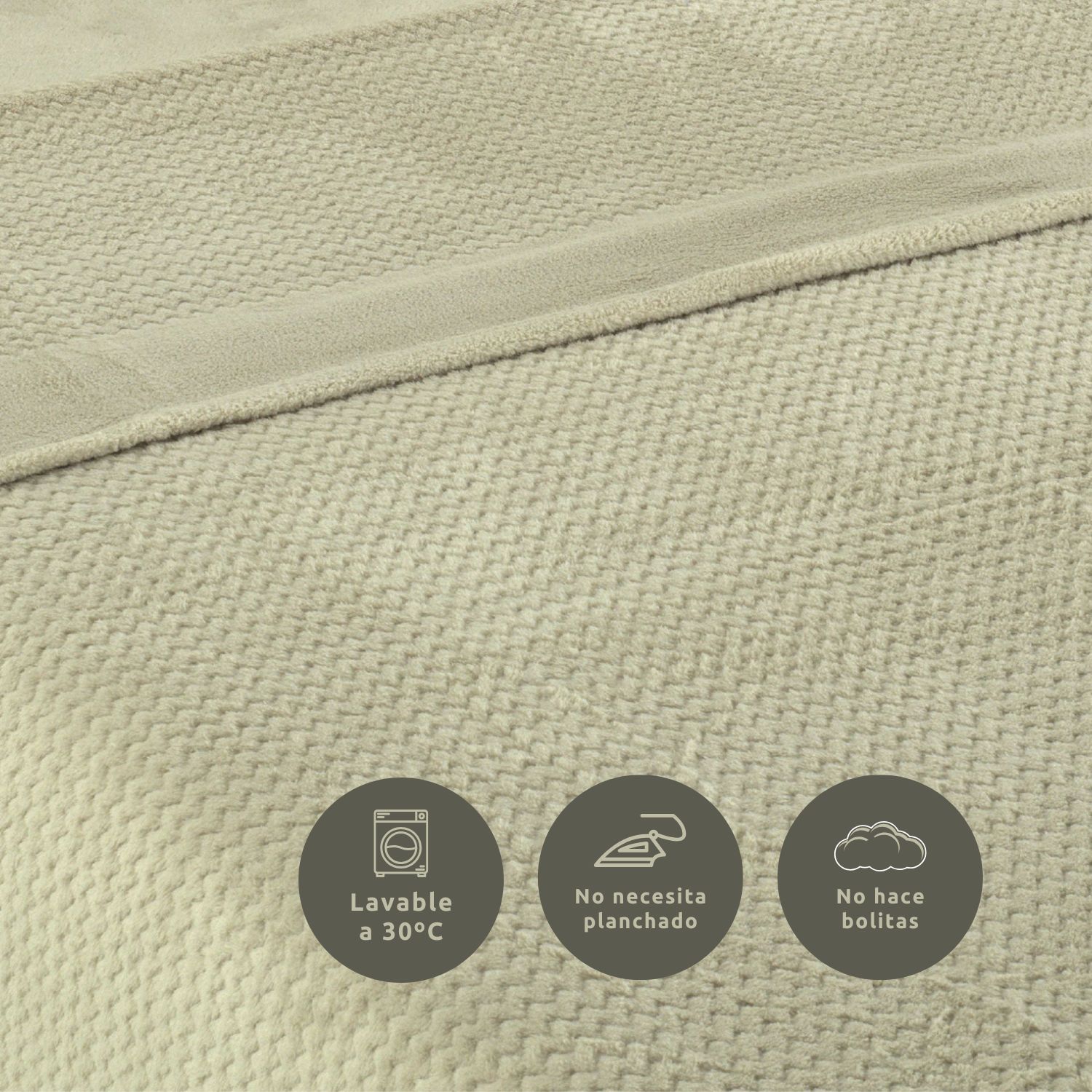 Juego de Sábanas Coralina Design Beige Cama 150cm Donegal Collections - 5