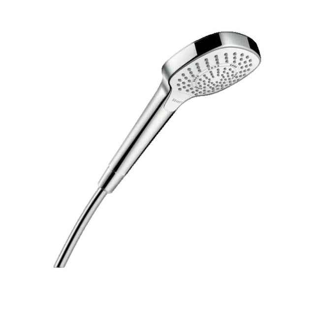 Słuchawka Hansgrohe Croma Select E wielostrumieniowa chromowana i biała 110 mm