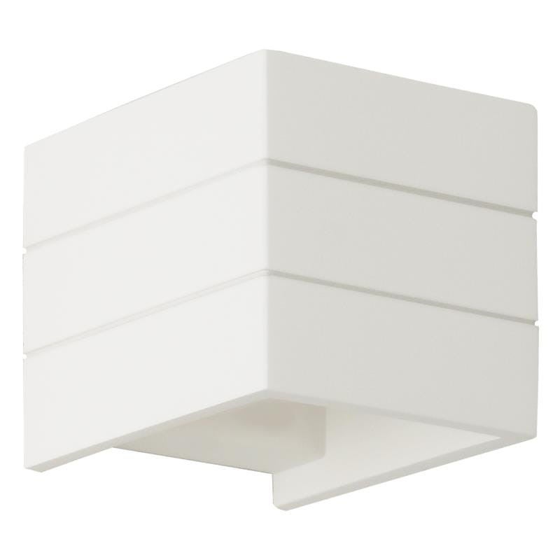 Kinkiet ścienny Kris biały 1xG9x40W wym: 11 x 11 x 11 cm ceramika / gips IP20 Lampex