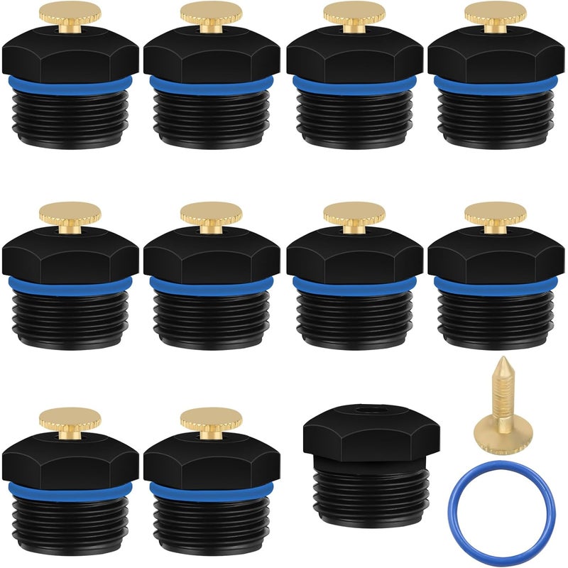 10 szt. dysz zraszających, 1/2-calowy zraszacz do systemów nawadniania rolniczego, obrót o 360 stopni