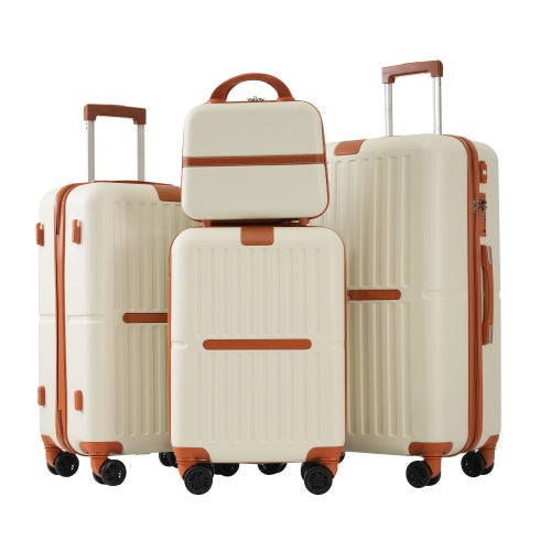Set Valigie Rigide Elevate 5 Pezzi Colore Crema – Nuove Con Etichette - Offerta