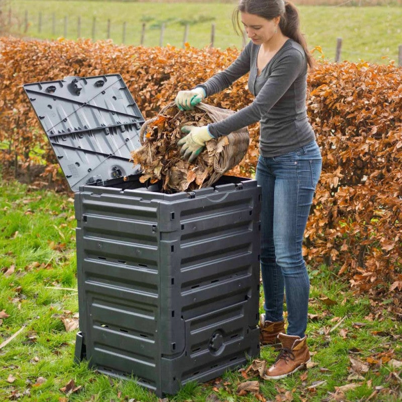 Nature Bac à compost 300 L Noir - 4