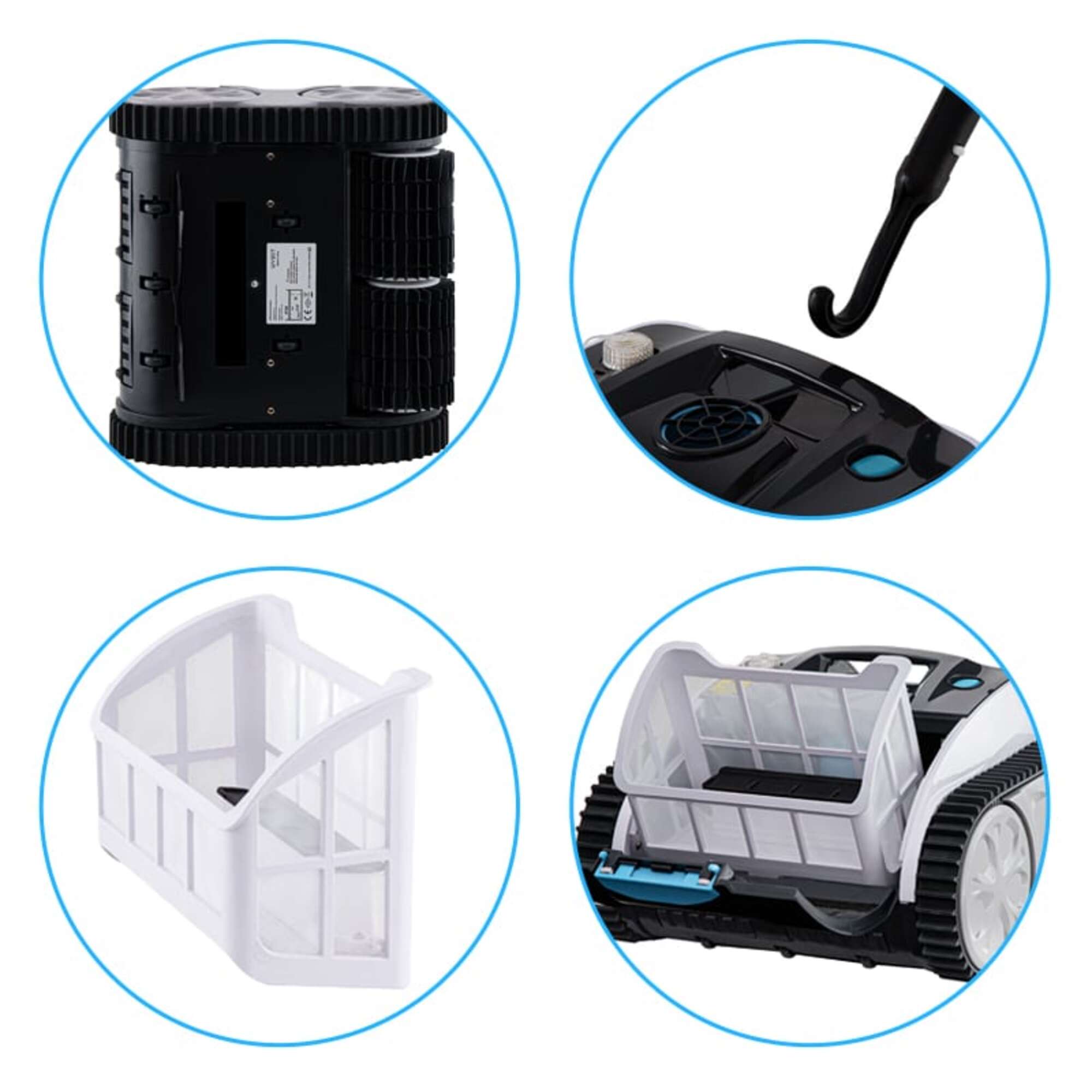 Wybot Spyder Genius Robot nettoyeur de piscine sans fil Navigation intelligente Aspiration puissante Nettoyeur de piscine Impeccable - 4