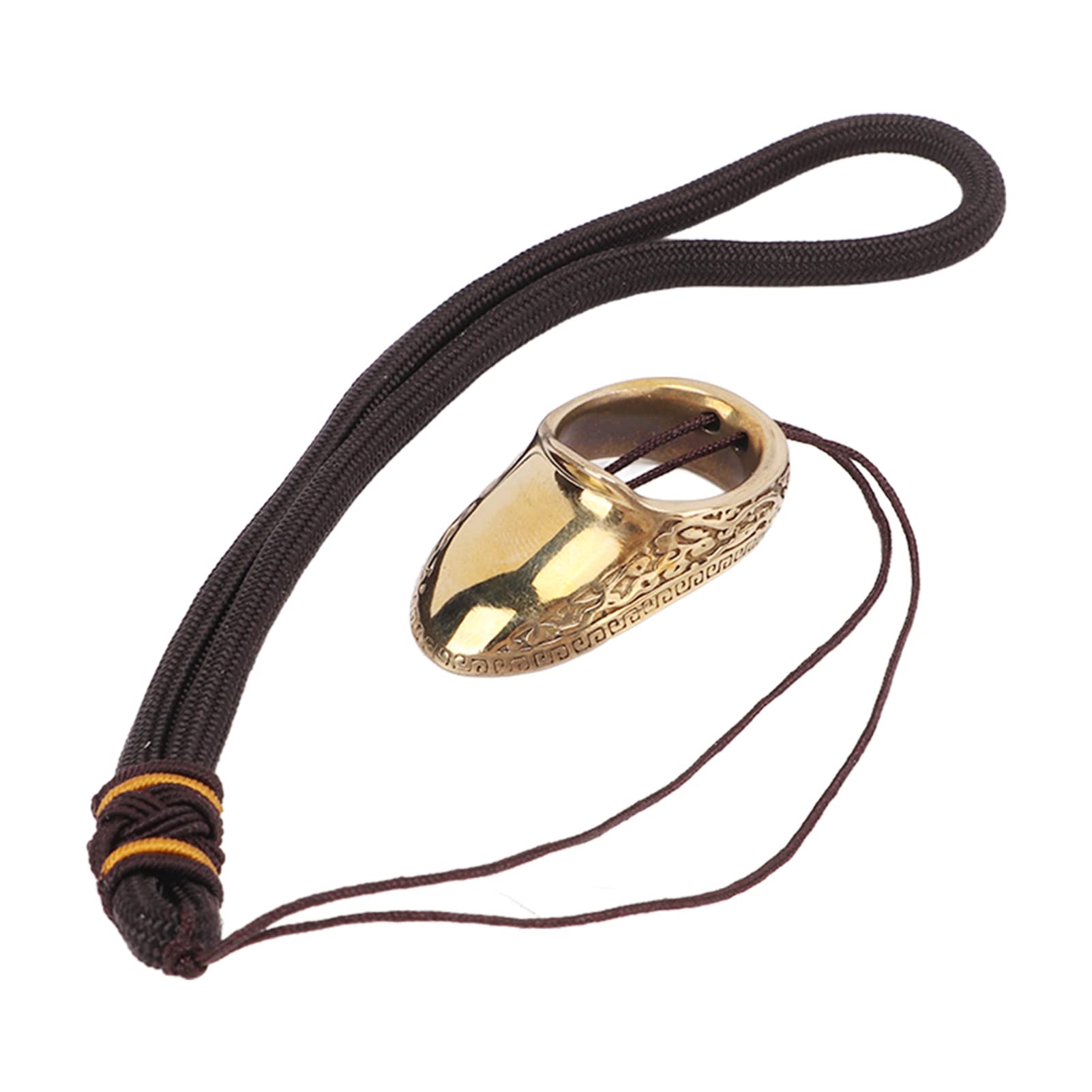 Anelli Per Pollice Tiro Con Arco - Set In Ottone Anticorrosione Con Cordino, Per Caccia E Outdoor