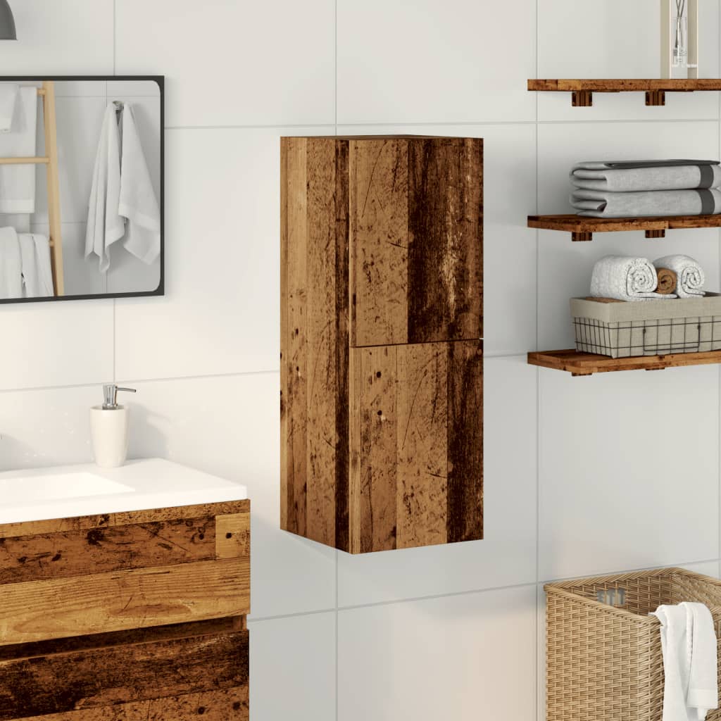 Armoire murale de salle de bain 42x23x60cm Bois massif de noyer