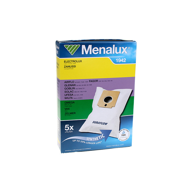 Sacs pour aspirateur 1942 + filtre Menalux 900167077 | Leroy Merlin