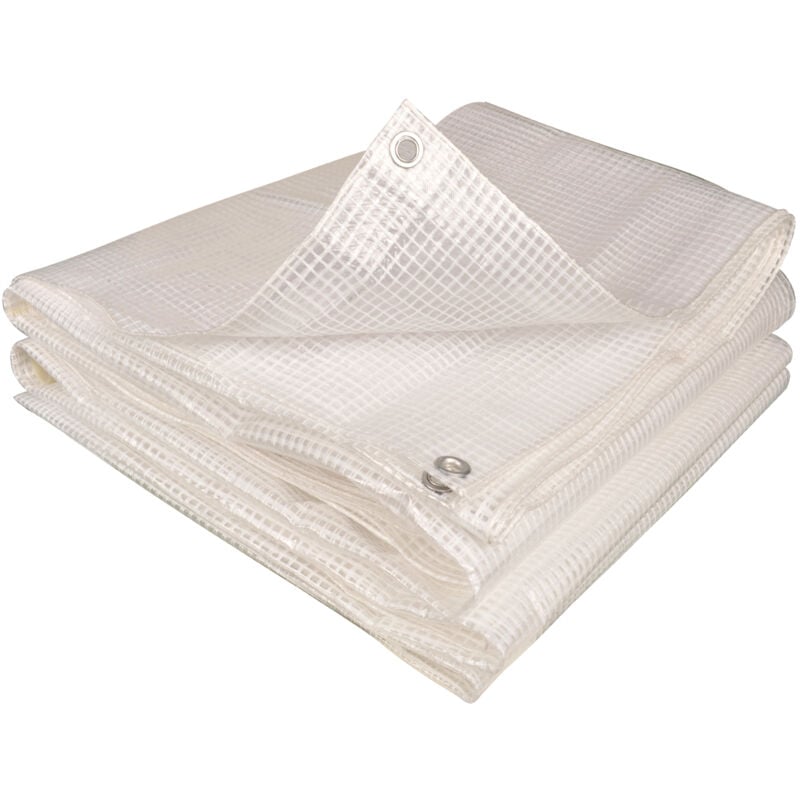 Plandeka ochronna do cięcia - Wzmocniony polietylen - Odporna na rozdarcie - 2 x 2 - Przezroczysta