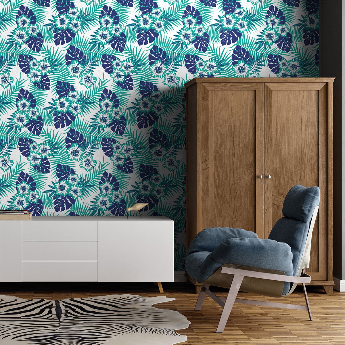 Adesivo arazzo tropicale Tacuarembo - Sticker adesivo - adesivi murali - 40x40cm - 3