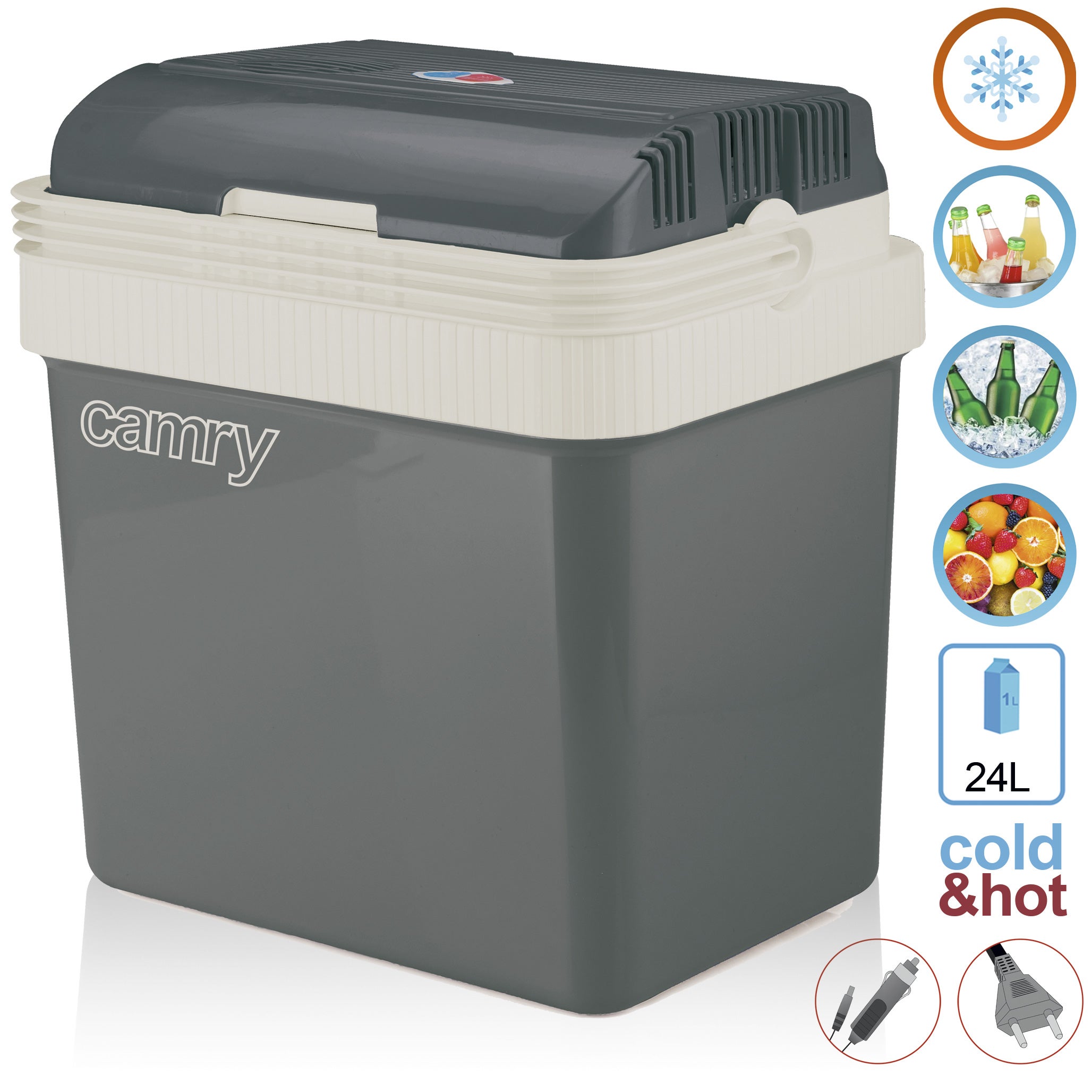 FOHERE Glacière Electrique Portable, Réfrigérateur à Compresseur 60L