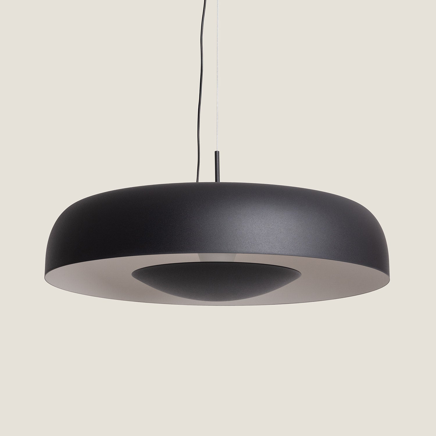 Ledkia - Lámpara Colgante LED 20W Acero Duval, Negro, Acero, IP20, 1200 ...