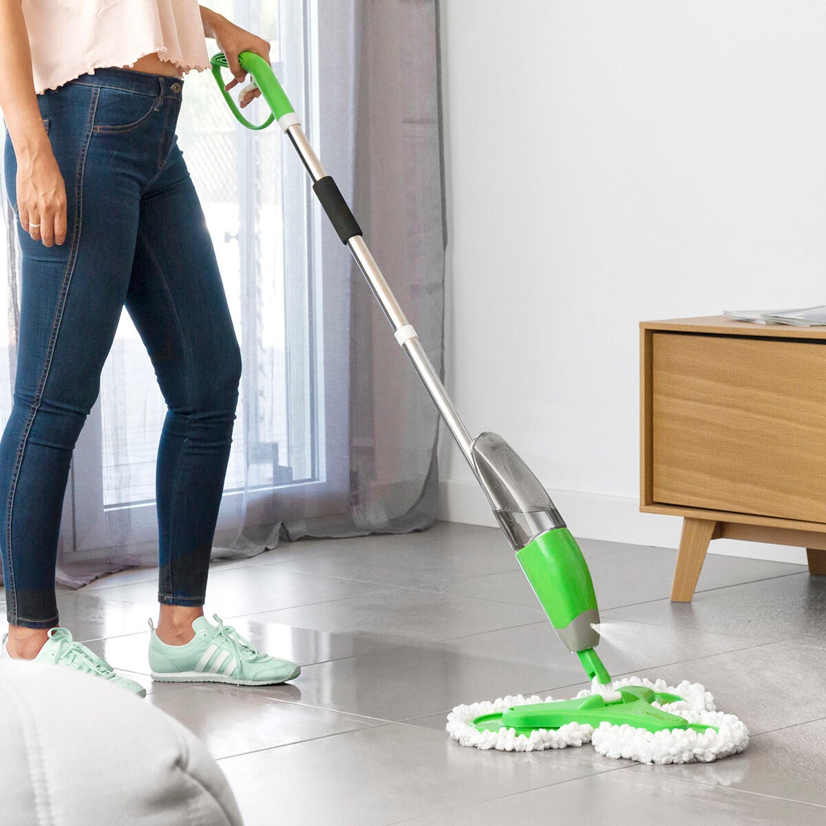 Mopa Triple con Pulverizador Trimoppy InnovaGoods | Leroy Merlin