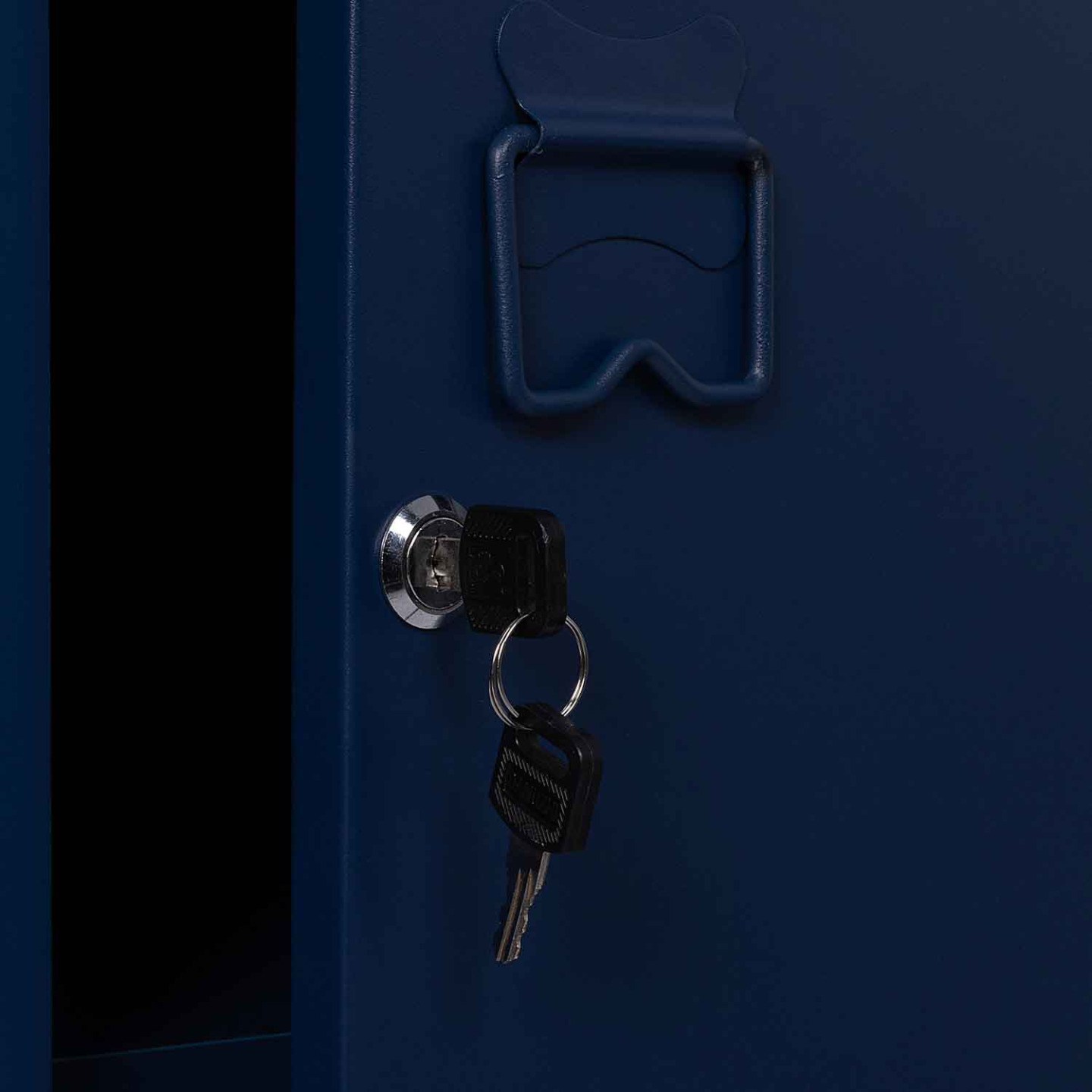 Armoire vestiaire ESTER 1 porte métal bleu foncé design industriel - 5