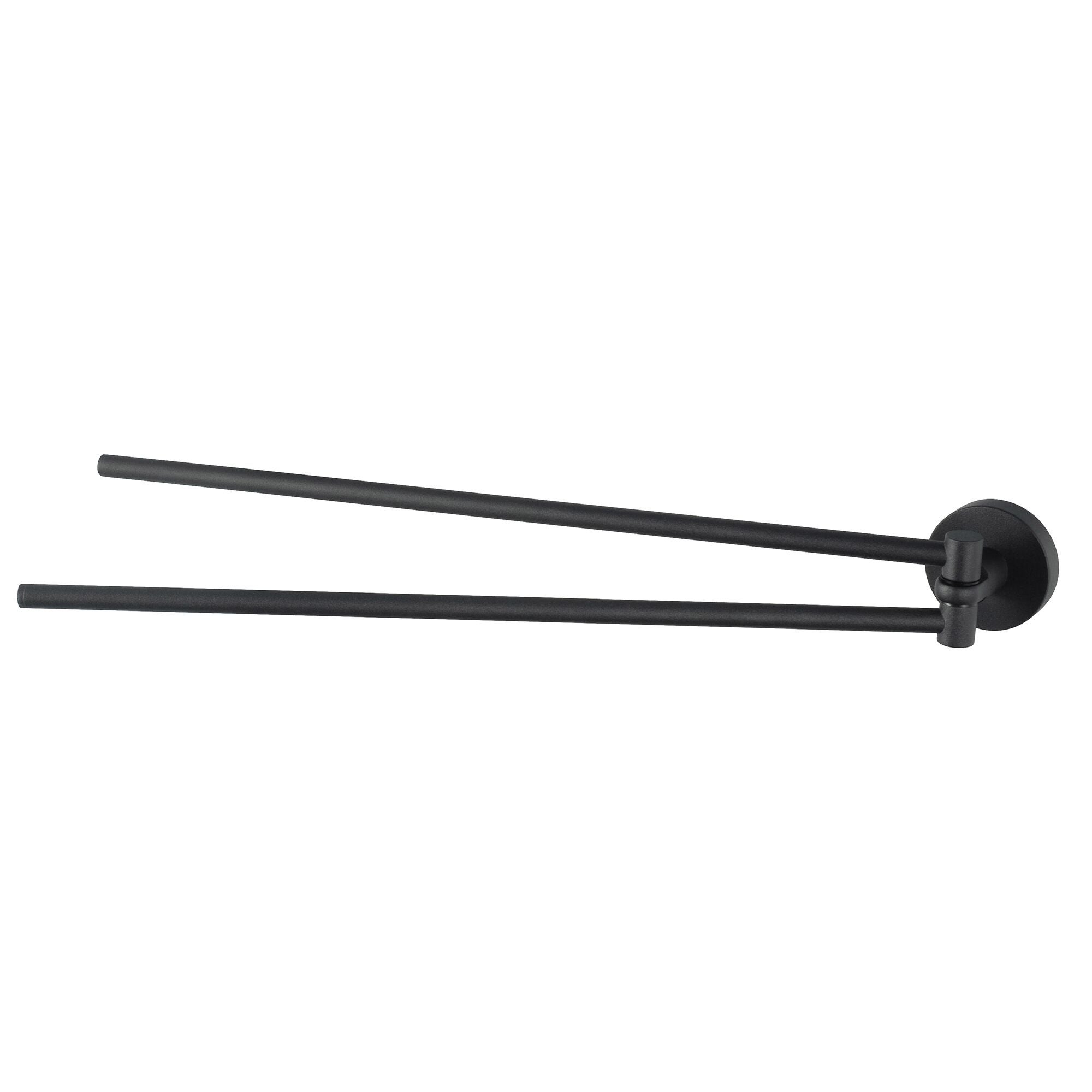 Haceka Kosmos Porte-Serviettes Pivotant 2 Branches Noir Mat - 2