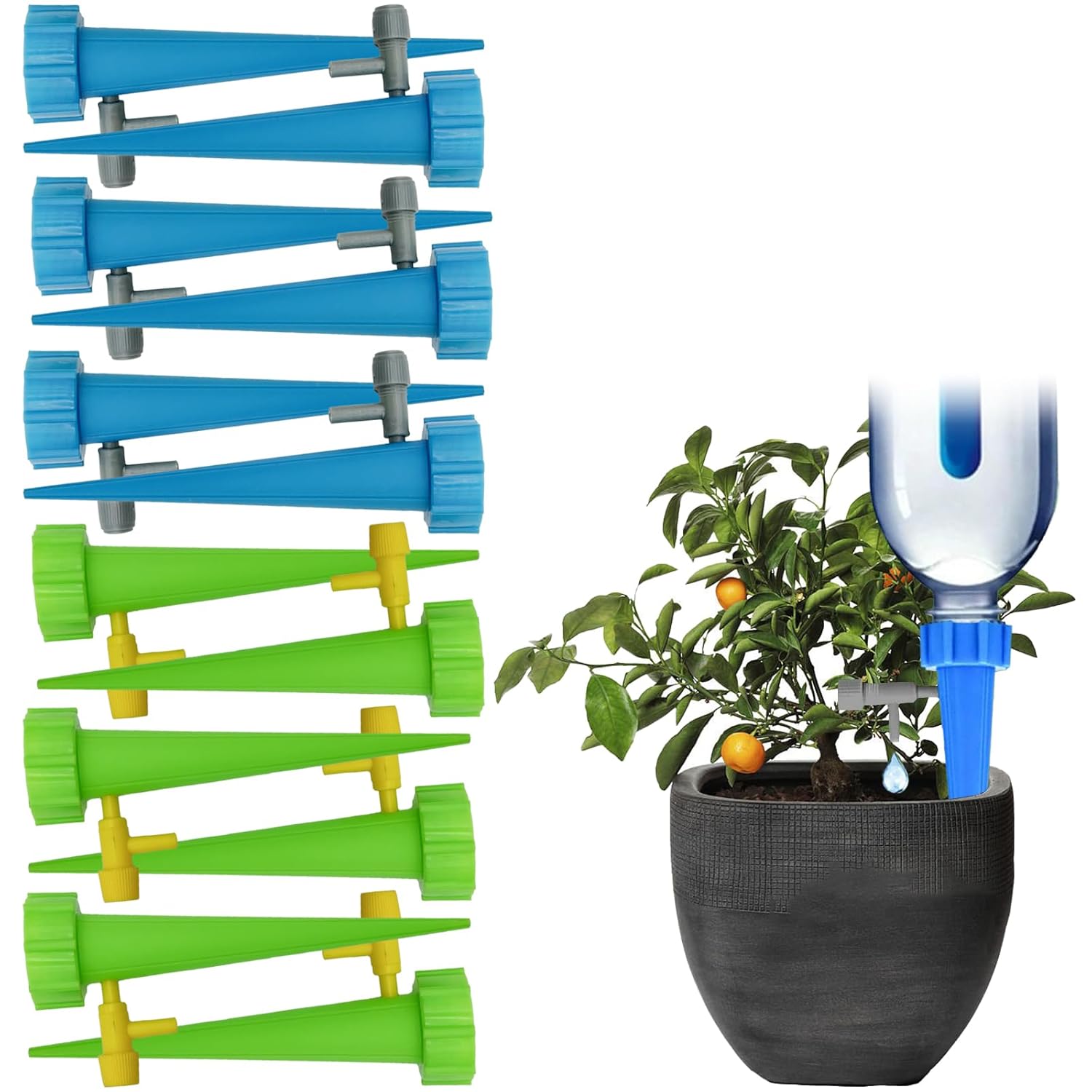 30PCS Dispositif D'irrigation Automatique,Arroseur Automatique Plantes avec  Vannes,Pics rglables pour fleurs,Abreuvoir | Leroy Merlin