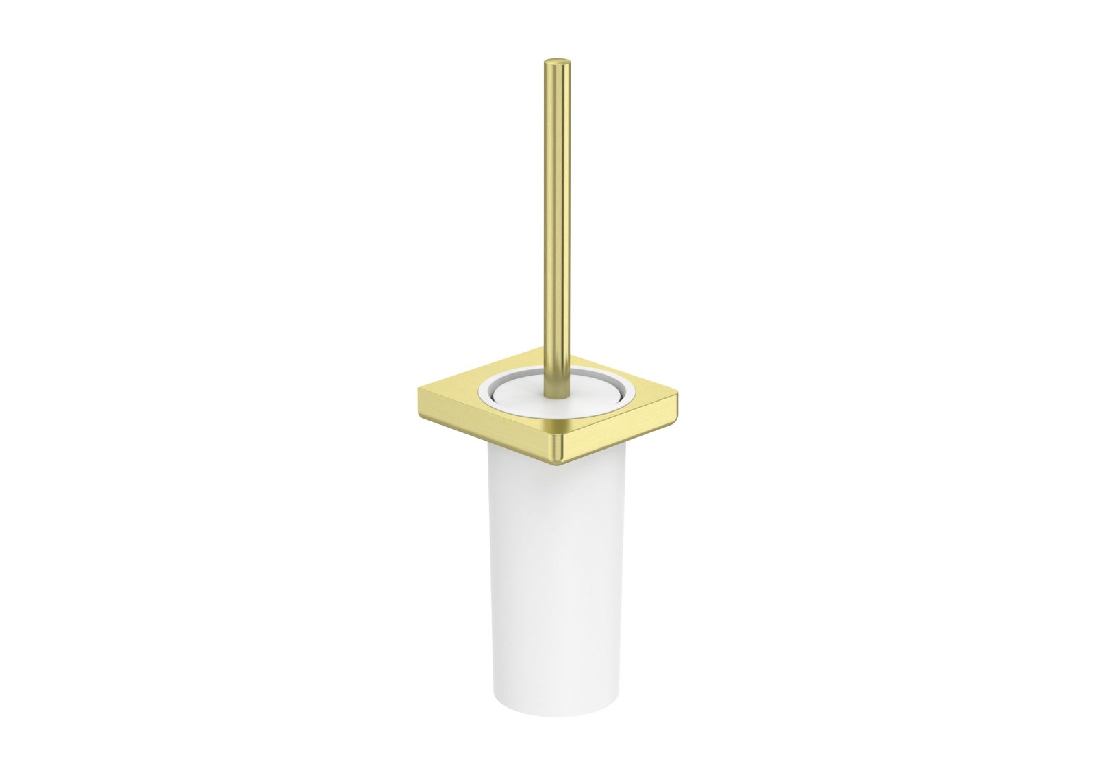 Set perie WC Roca A817036VA0, Perie Tempo, numar orificii instalare 2, tip instalare pe perete, auriu