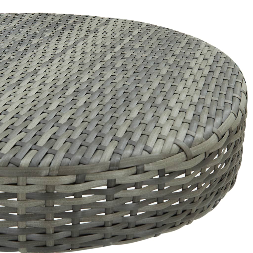 Maison Exclusive - Set Bar da Giardino 3 pz con Cuscini in Polyrattan Grigio - 6