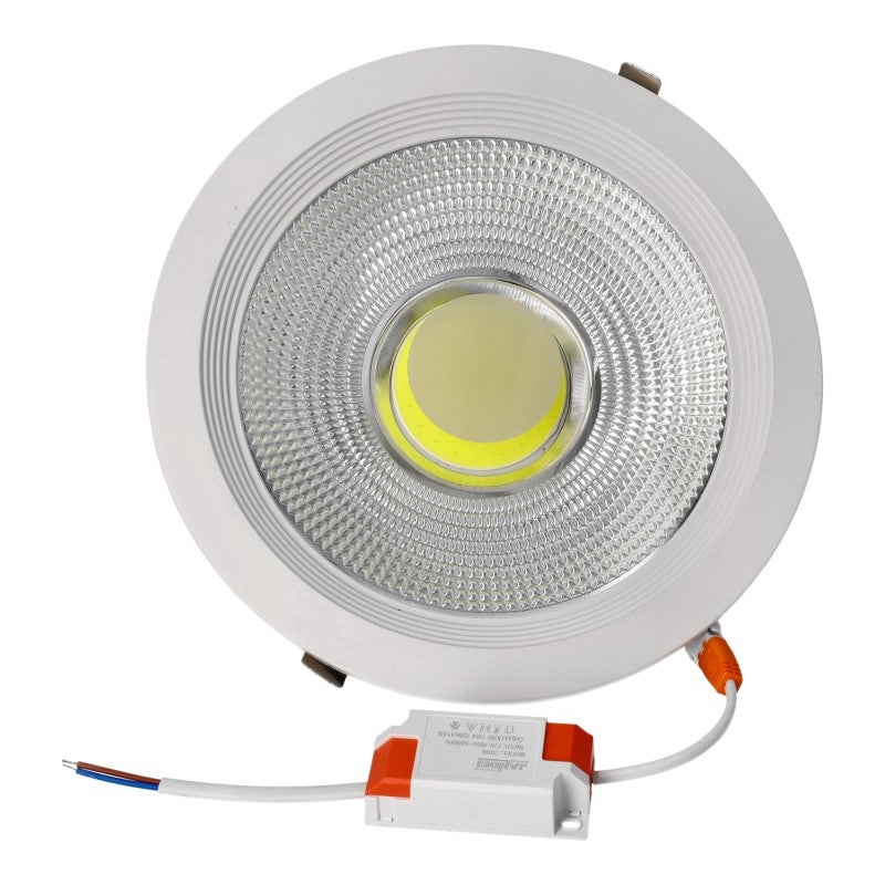 Downlight LED COB okrągły wpuszczany downlight, 30W 3000 lm, białe światło dzienne 4200K do salonu, kuchni, sklepu, firmy, biura itp.