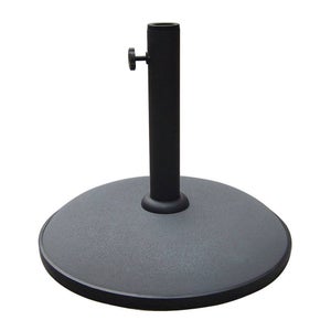 COSTWAY Base per Ombrellone, per Pali da 38-48mm, Base Ombrellone in Plastica e Ferro, 23L, 51x51x13cm, Nero