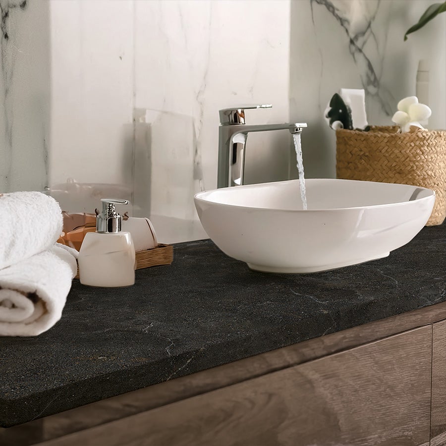 PAL: Vinyle adhésif pour plan de travail de cuisine et salle de bain. Résistant aux taches. Imperméable. Facile à poser et à nettoyer. 0,65x2m - 3