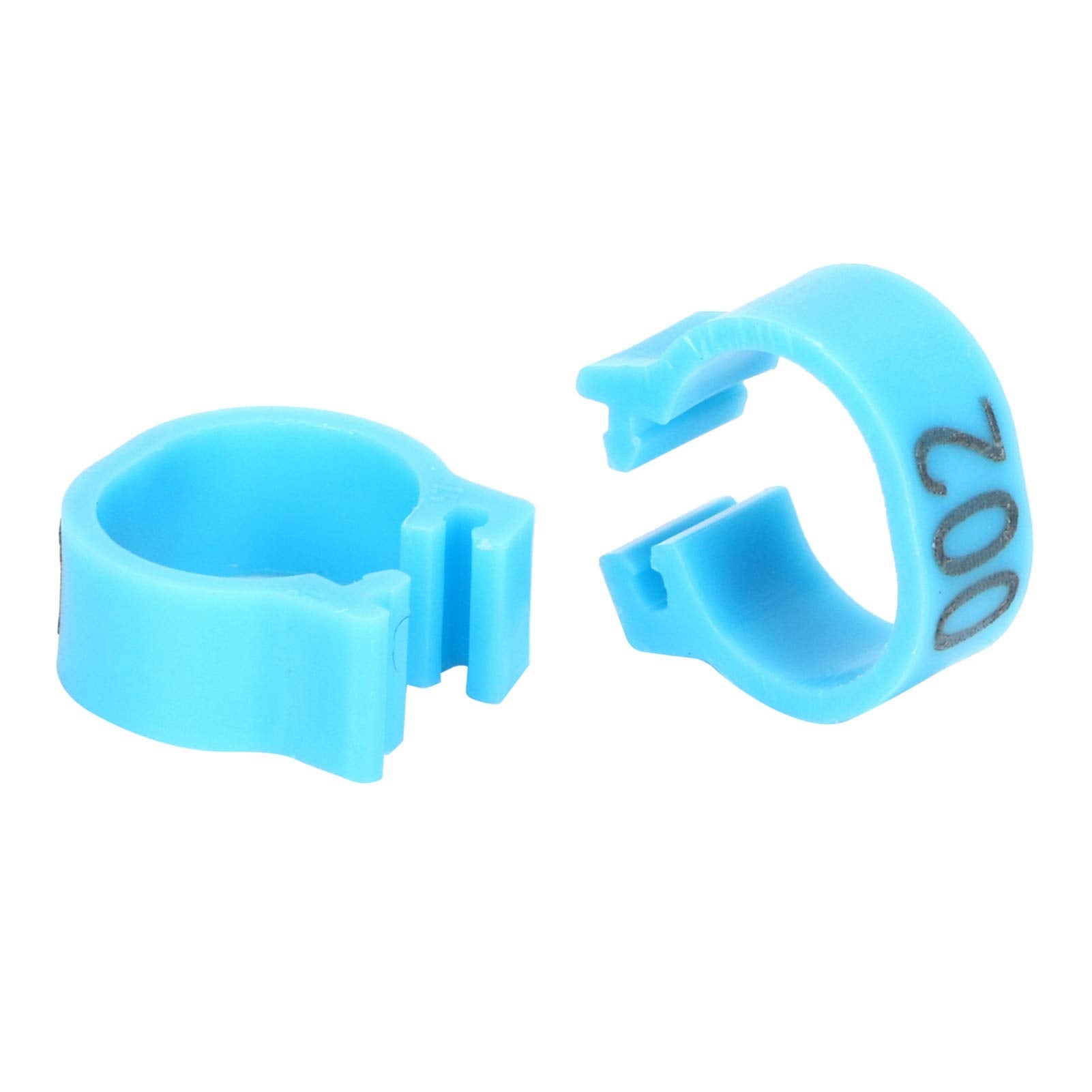 Dioche Anneaux de pigeon 100PCS / Bag 8MM 001-100 Lettre en plastique Dioche Anneaux de pigeon 100PCS / Bag 8MM 001-100 Lettre en plastique