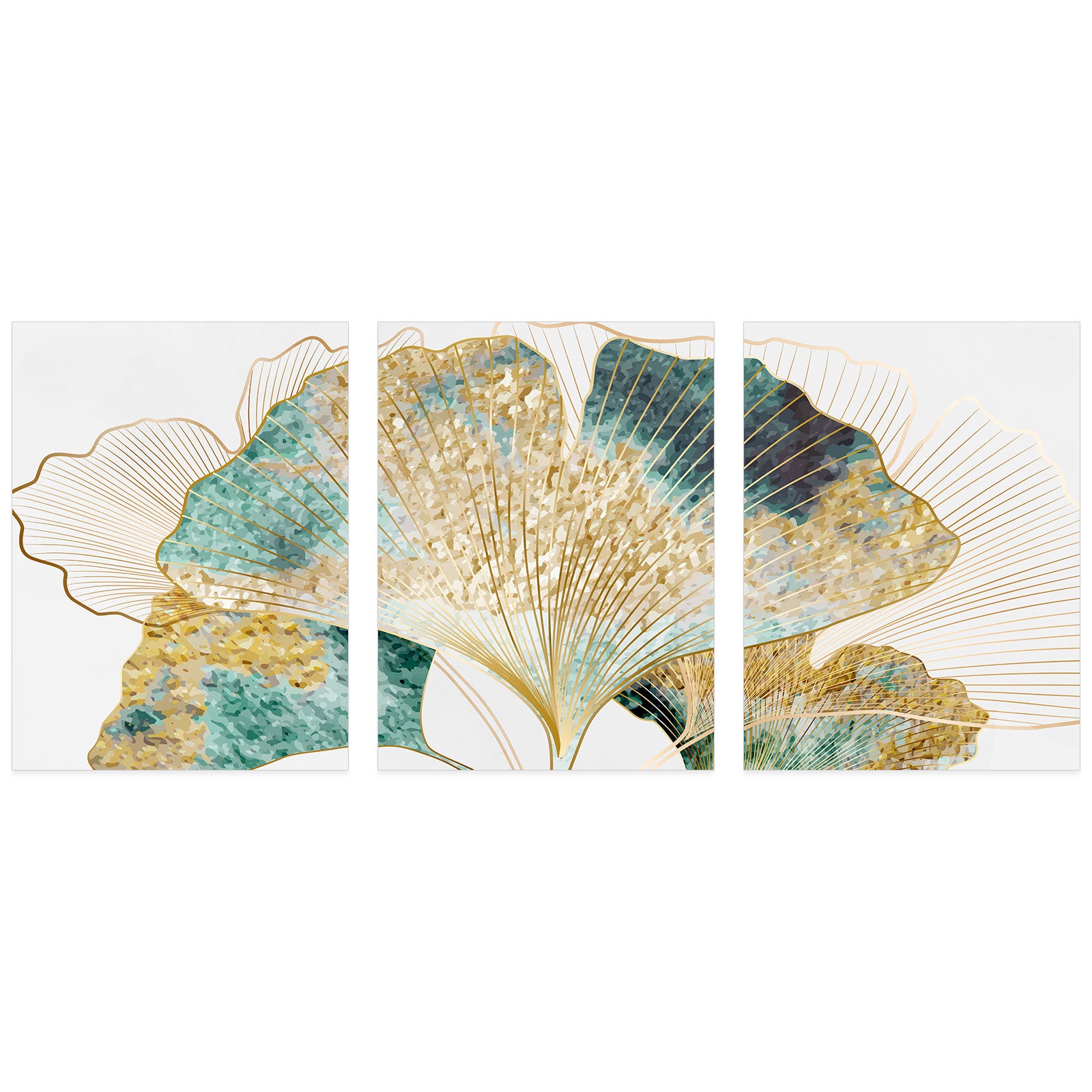 Lot de 3 Affiches / Posters Triptyque - Fleurs 3617681303282 - Bordure blanche - 3 Affiches - 21x29,7 cm (Cadres non fournis) - 2