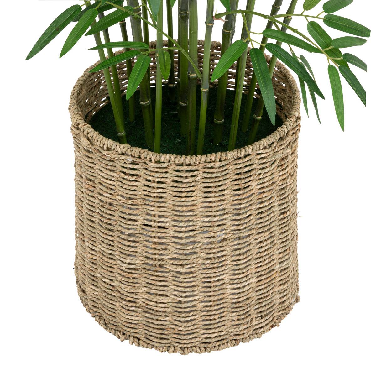 Bambou artificiel pot naturel H150cm vert - Atmosphera créateur d'intérieur - 3
