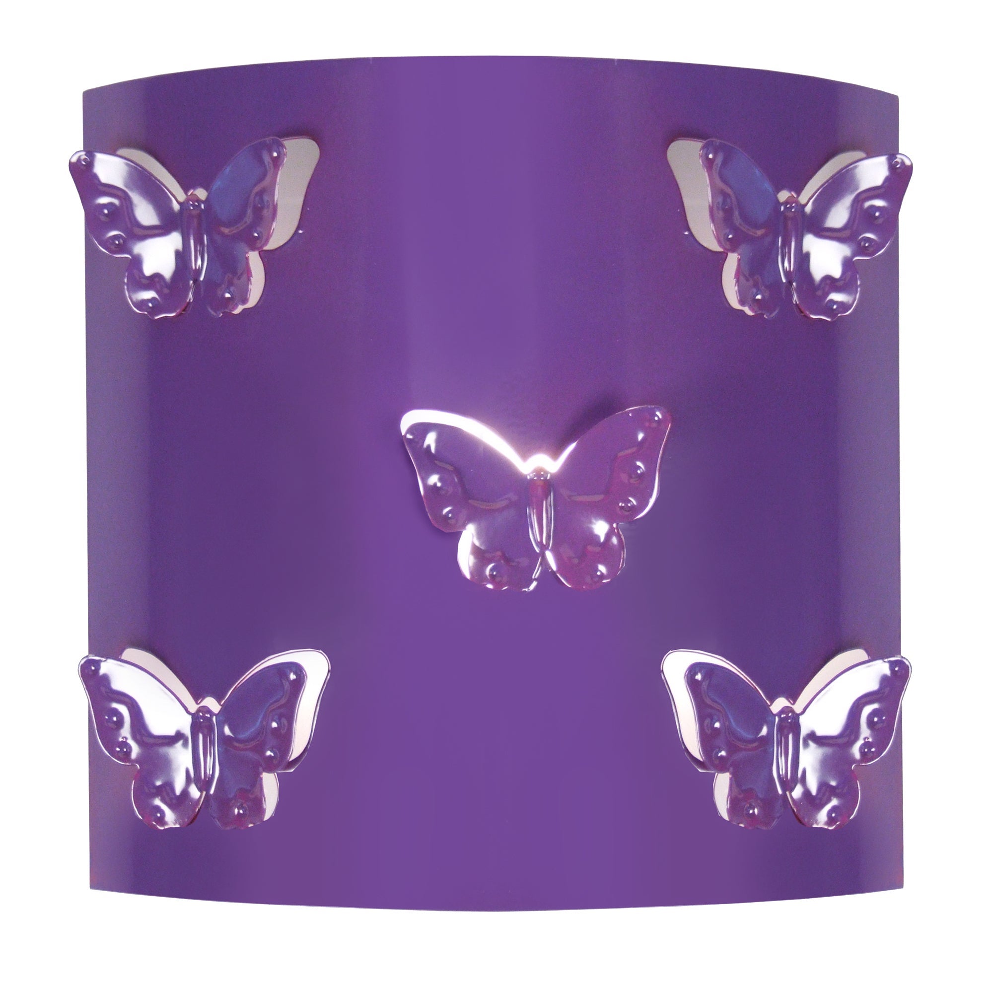 Aplique tosel ,metal,violeta ,a8xd22xp22cm