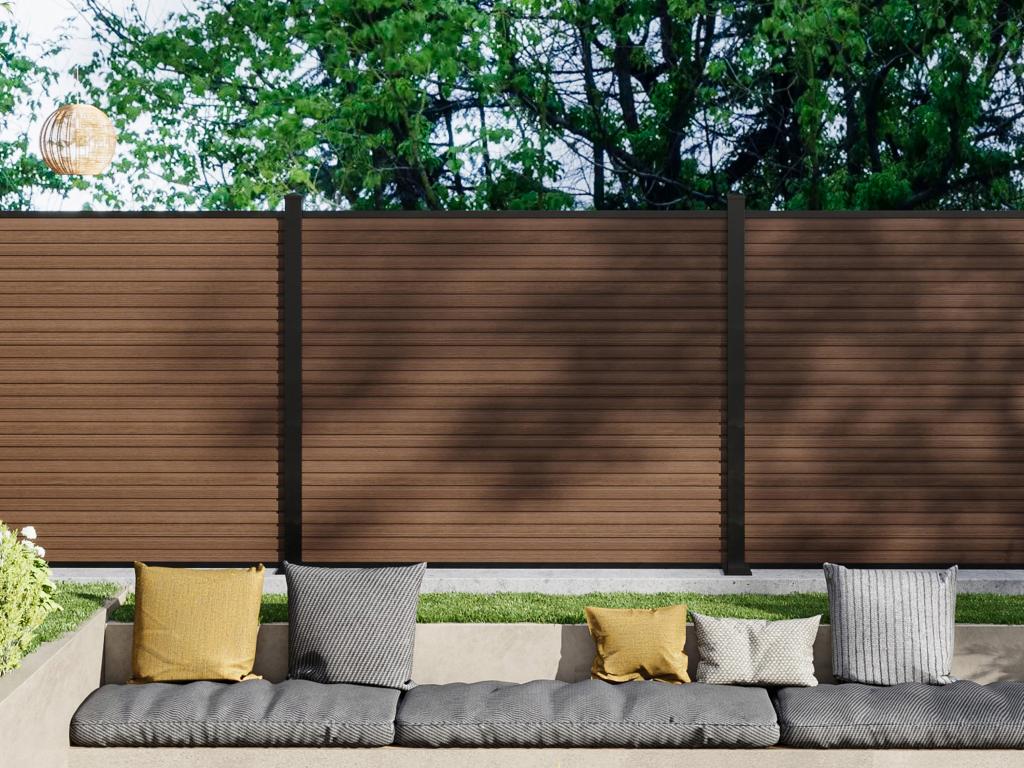WOLTU Bordure De Jardin Flexible, Clôture De Pelouse Décorative En Bois, Palissade De Jardin