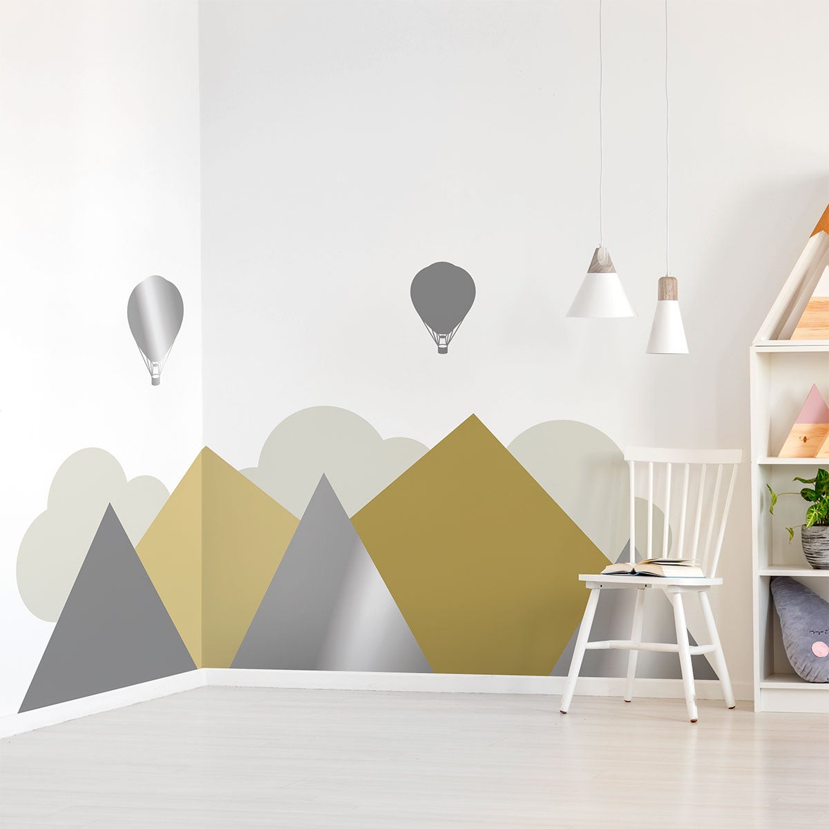 Adesivo bambino giganti montagne scandinave Svendborg - Sticker adesivo - adesivi murali - 120x160cm - 7