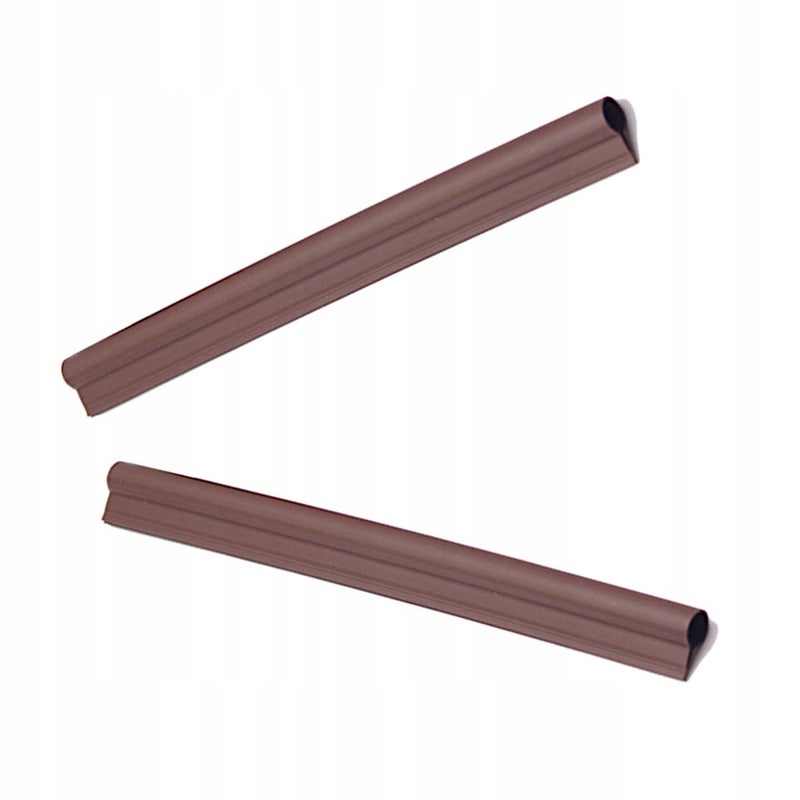 KLIPSY 19cm DO TAŚMA OGRODZENIOWA TAŚMY OGRODZENIOWEJ ZACZEPY BRĄZOWY 2 szt