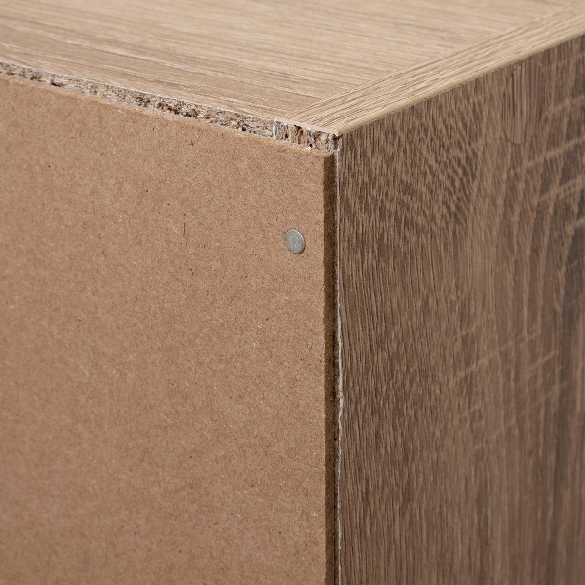 Étagère cube 3 niveaux en laminé marron, 80x30 cm CasaSelección - 7