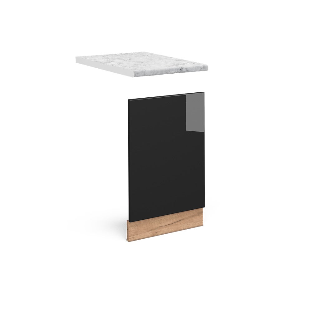 Vicco Panel przedni Fame-Line, Czarny dąb wysoki połysk, 45 cm , BP Marmur
