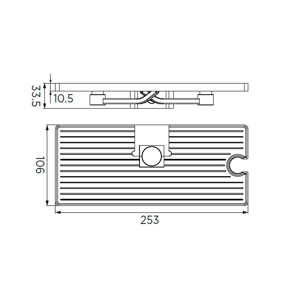 Étagère de douche élégante avec cintres chromés pour organiser votre salle de bain avec style - 2