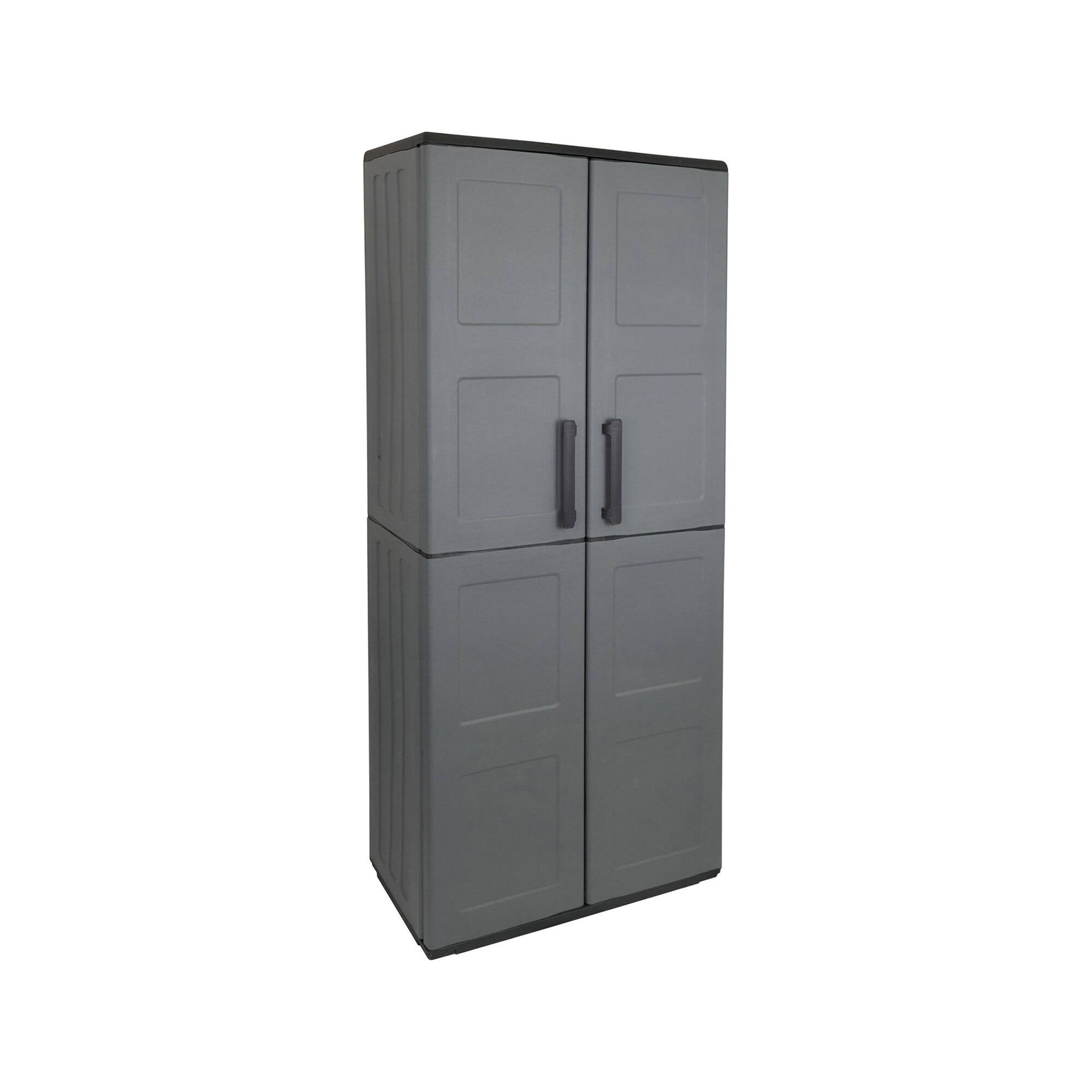 Armadio Da Esterno Avelgem - 2 Ante, Portascope, Made In Italy, 70x47x178 Cm, Beige/Marrone - Foto 13