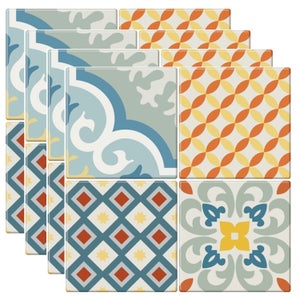 Lot De 3 Stickers Muraux 3D Vase Avec Fleurs - Autocollants Déco 30x30cm Pour Salon, Chambre, Bureau